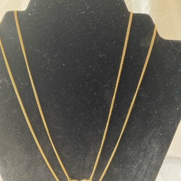 To Infinity Two Layer Necklace Gold Tone - Picture 4 of 10